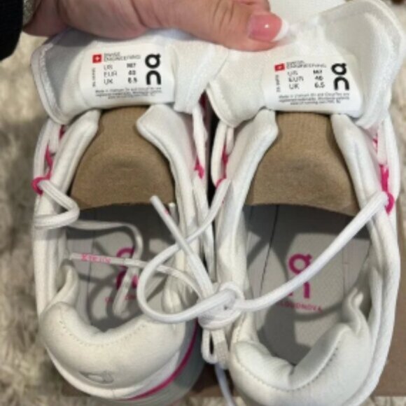 Cloudnova Women's Sneakers Shoes White Pink - Picture 5 of 5